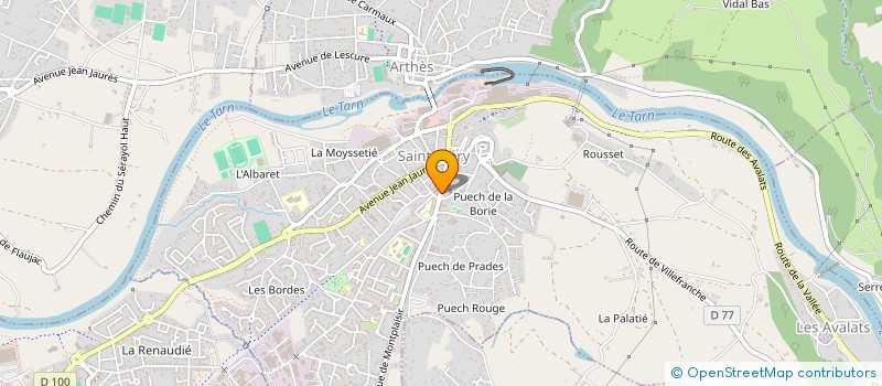 localisation de l'entreprise PHARMACIE DES FORGES DE SAINT-JUERY  SAINT-JUERY