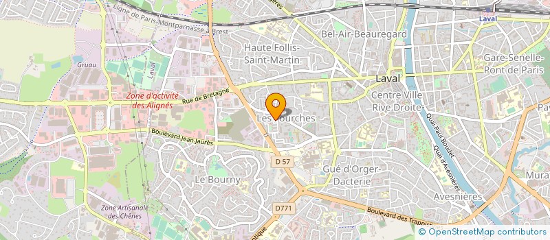 localisation de l'entreprise PHARMACIE DES FOURCHES à LAVAL