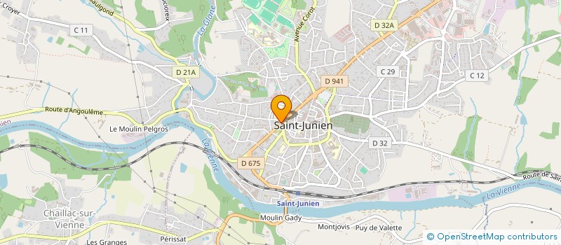 localisation de l'entreprise PHARMACIE DES GANTIERS  SAINT-JUNIEN