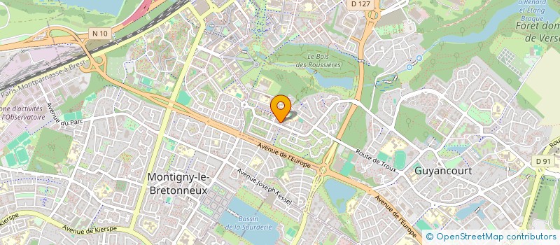 localisation de l'entreprise PHARMACIE DES GARENNES  GUYANCOURT