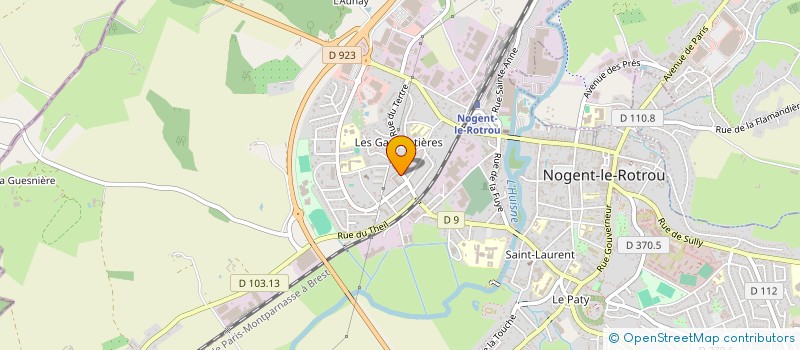 localisation de l'entreprise PHARMACIE DES GAUCHETIERES à NOGENT-LE-ROTROU