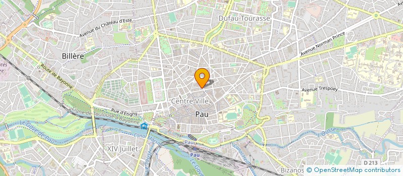 localisation de l'entreprise PHARMACIE DES HALLES à PAU