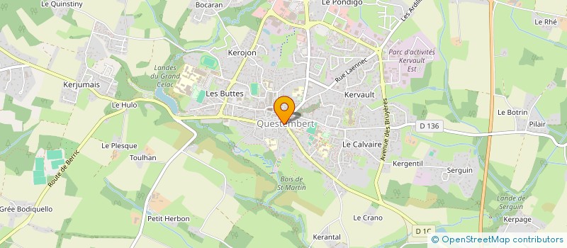 localisation de l'entreprise PHARMACIE DES HALLES à QUESTEMBERT