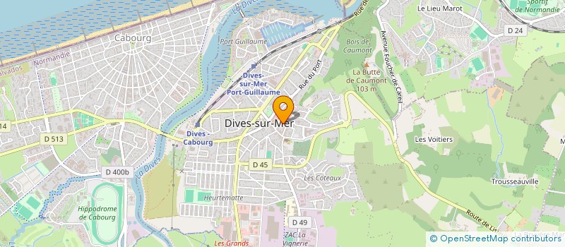 localisation de l'entreprise PHARMACIE DES HALLES à DIVES-SUR-MER