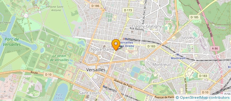 localisation de l'entreprise PHARMACIE DES HALLES à VERSAILLES