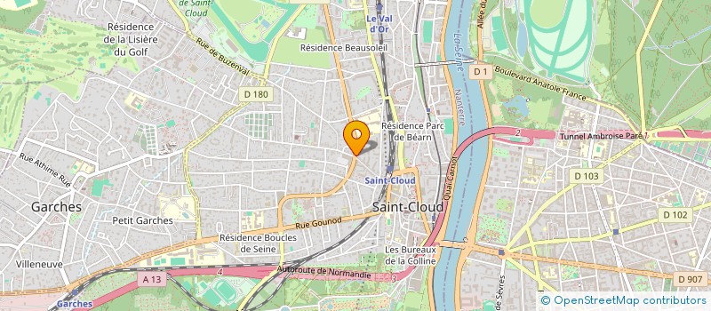localisation de l'entreprise PHARMACIE DES HAUTS DE ST CLOUD à SAINT-CLOUD
