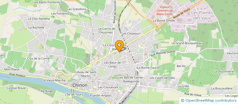 localisation de l'entreprise PHARMACIE DES HUCHEROLLES  CHINON