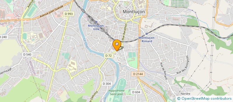 localisation de l'entreprise PHARMACIE DES ILES à MONTLUCON