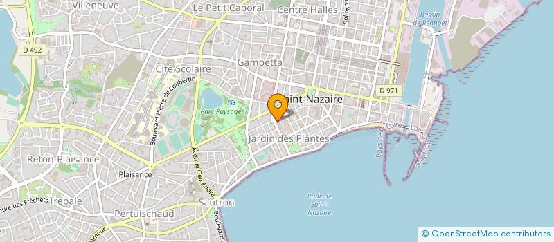 localisation de l'entreprise PHARMACIE DES JARDINS  SAINT-NAZAIRE