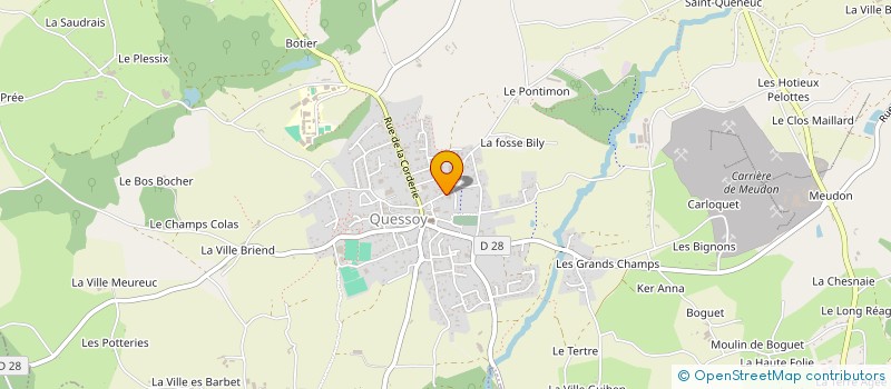 localisation de l'entreprise PHARMACIE DES KAOLINS  QUESSOY