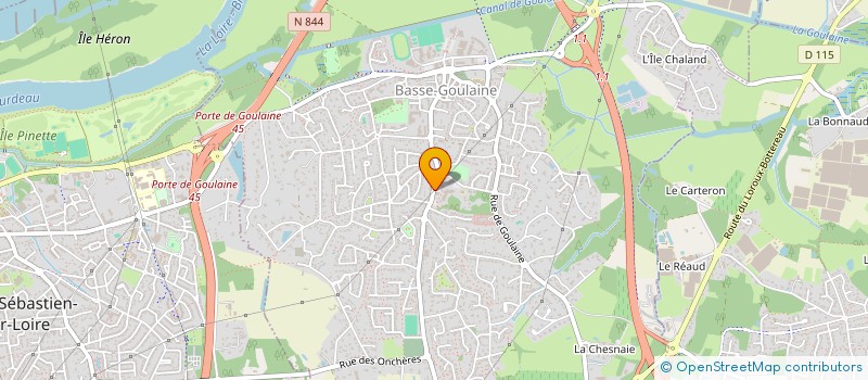 localisation de l'entreprise PHARMACIE DES LANDES à BASSE-GOULAINE