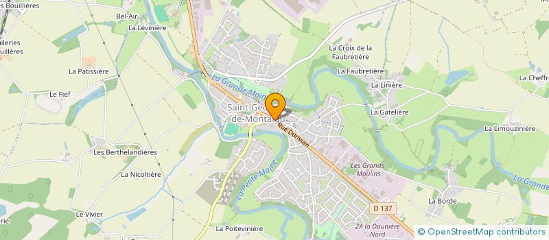 localisation de l'entreprise PHARMACIE DES MAINES à MONTAIGU-VENDEE