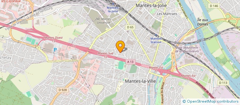 localisation de l'entreprise PHARMACIE DES MERISIERS  MANTES-LA-VILLE