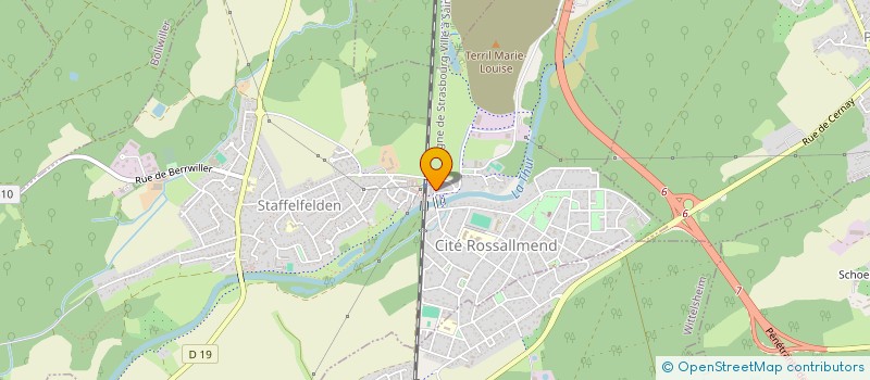 localisation de l'entreprise PHARMACIE DES MINES  STAFFELFELDEN