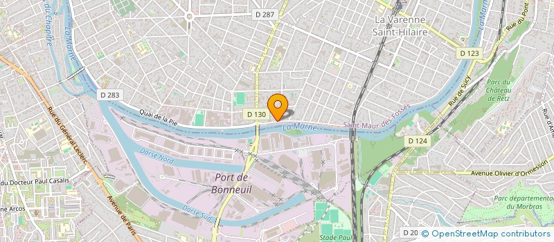 localisation de l'entreprise PHARMACIE DES MURIERS  SAINT-MAUR-DES-FOSSES