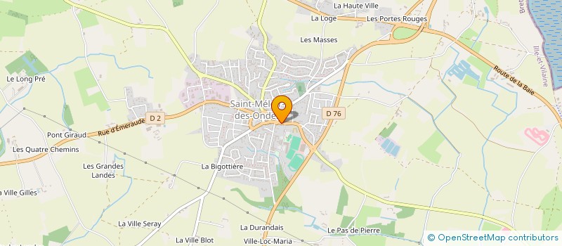 localisation de l'entreprise PHARMACIE DES ONDES  SAINT-MELOIR-DES-ONDES