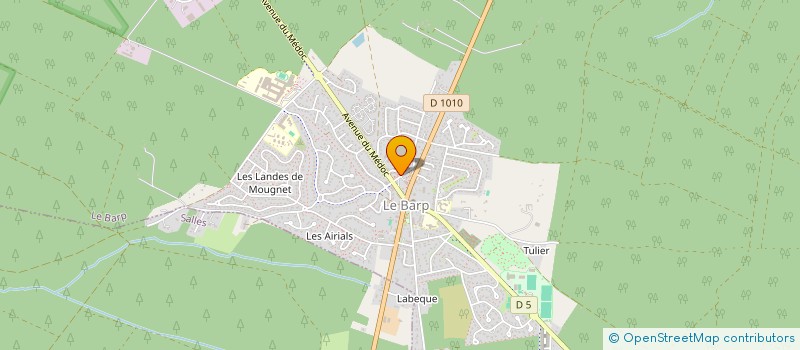 localisation de l'entreprise PHARMACIE DES PINS  LE BARP