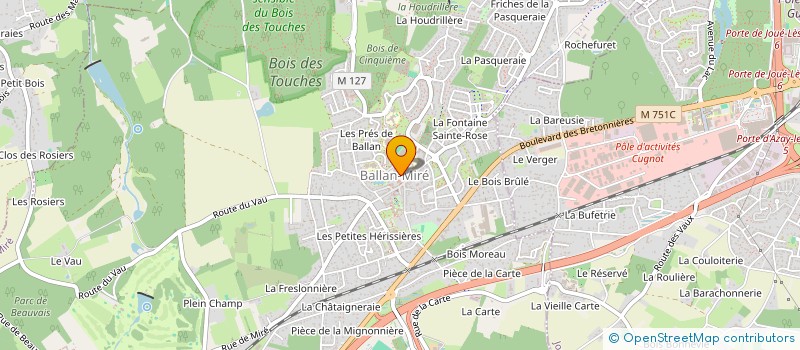 localisation de l'entreprise PHARMACIE DES PLANTES  BALLAN MIRE