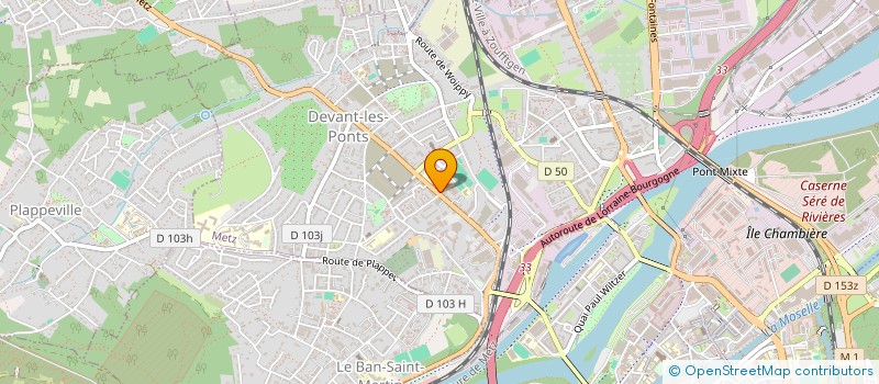 localisation de l'entreprise PHARMACIE DES PONTS à METZ