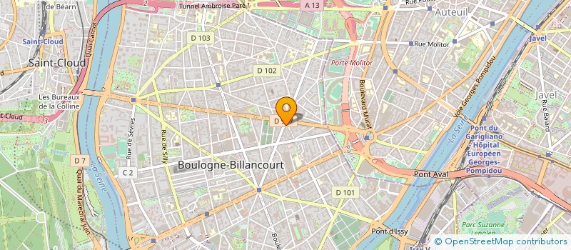 localisation de l'entreprise PHARMACIE DES PRINCES  BOULOGNE-BILLANCOURT
