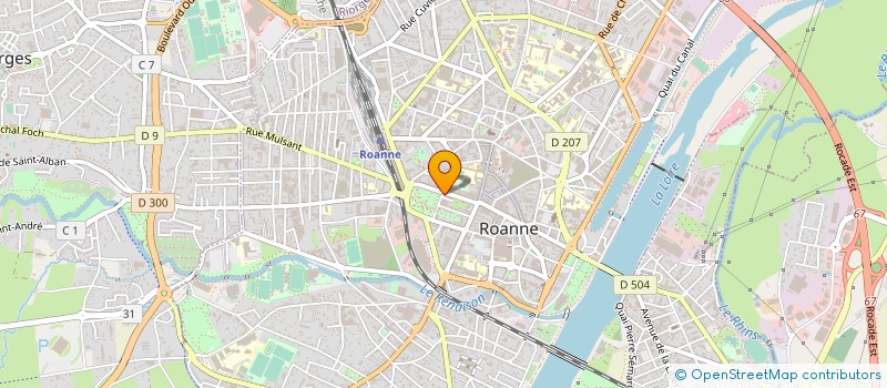 localisation de l'entreprise PHARMACIE DES PROMENADES à ROANNE