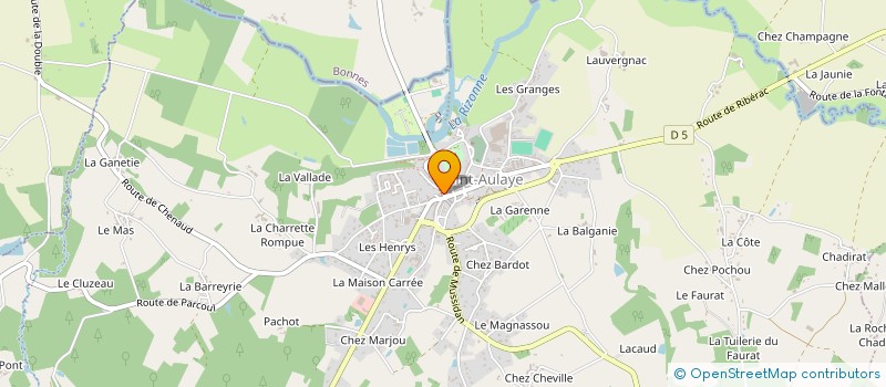 localisation de l'entreprise PHARMACIE DES REMPARTS  SAINT AULAYE-PUYMANGOU