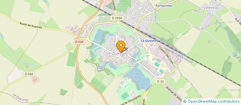 localisation de l'entreprise PHARMACIE DES REMPARTS  LE QUESNOY