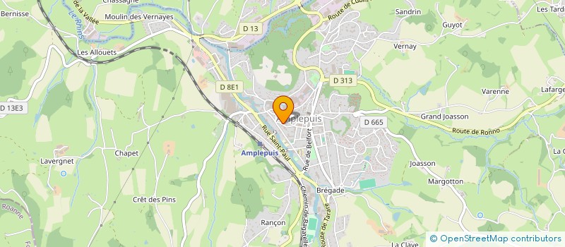 localisation de l'entreprise PHARMACIE DES SAPINS  AMPLEPUIS