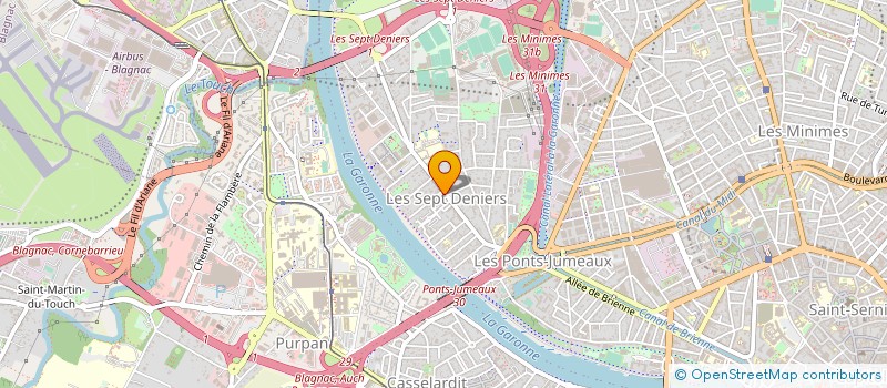 localisation de l'entreprise PHARMACIE DES SEPT DENIERS à TOULOUSE