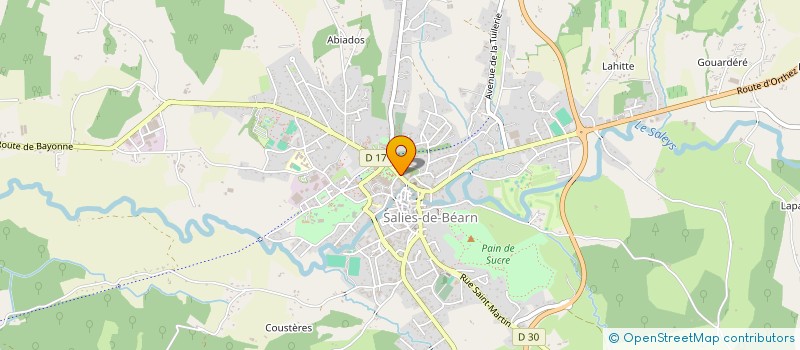 localisation de l'entreprise PHARMACIE DES THERMES  SALIES-DE-BEARN