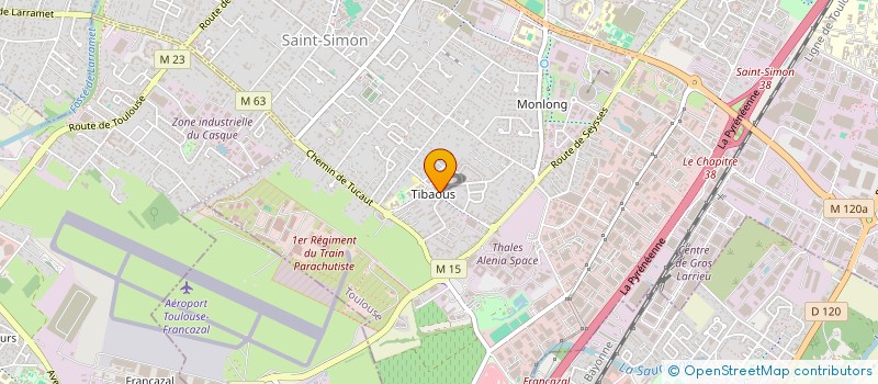 localisation de l'entreprise PHARMACIE DES TIBAOUS à TOULOUSE