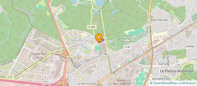 localisation de l'entreprise PHARMACIE DES TRIVAUX  MEUDON