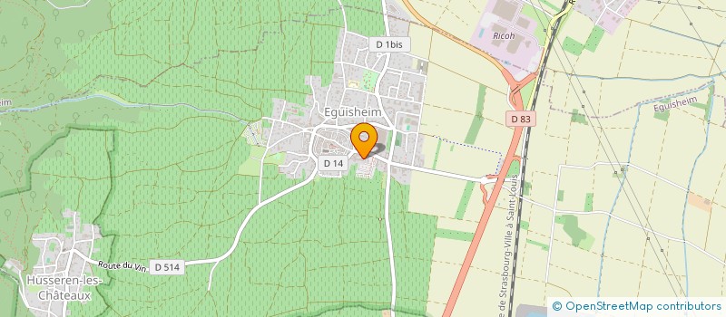 localisation de l'entreprise PHARMACIE DES TROIS CHATEAUX  EGUISHEIM