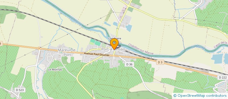 localisation de l'entreprise PHARMACIE DES TROIS HAMEAUX  MAREUIL-LE-PORT