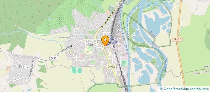 localisation de l'entreprise PHARMACIE DES TROIS VALLEES  PAGNY-SUR-MOSELLE