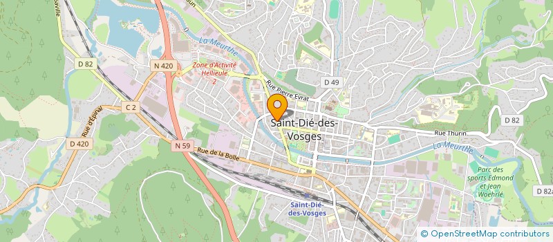 localisation de l'entreprise PHARMACIE DES TROIS VILLES  SAINT-DIE-DES-VOSGES