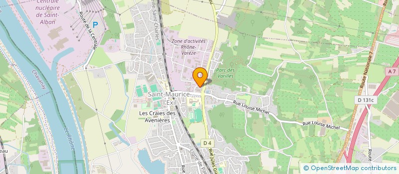 localisation de l'entreprise PHARMACIE DES VARILLES à SAINT-MAURICE-L'EXIL