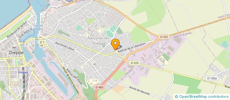 localisation de l'entreprise PHARMACIE DES VERGONS  DIEPPE