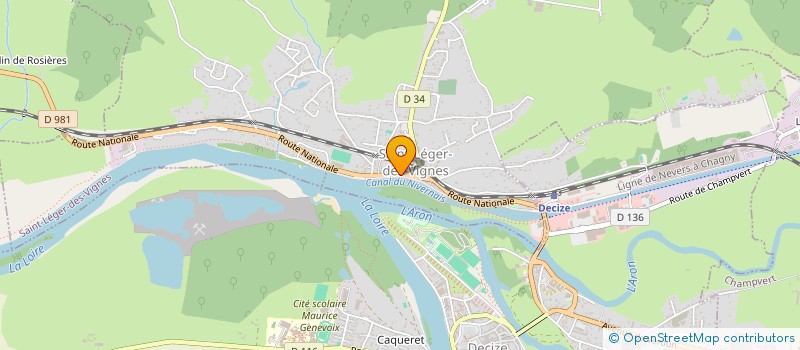 localisation de l'entreprise PHARMACIE DES VIGNES  SAINT-LEGER-DES-VIGNES