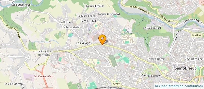 localisation de l'entreprise PHARMACIE DES VILLAGES à SAINT-BRIEUC