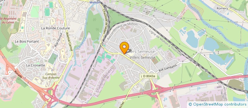 localisation de l'entreprise PHARMACIE DESANLIS  VILLERS-SEMEUSE