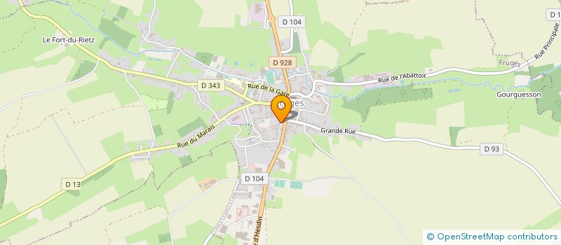 localisation de l'entreprise PHARMACIE DESMONS  FRUGES