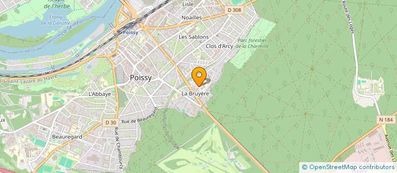 localisation de l'entreprise PHARMACIE DHONT  POISSY