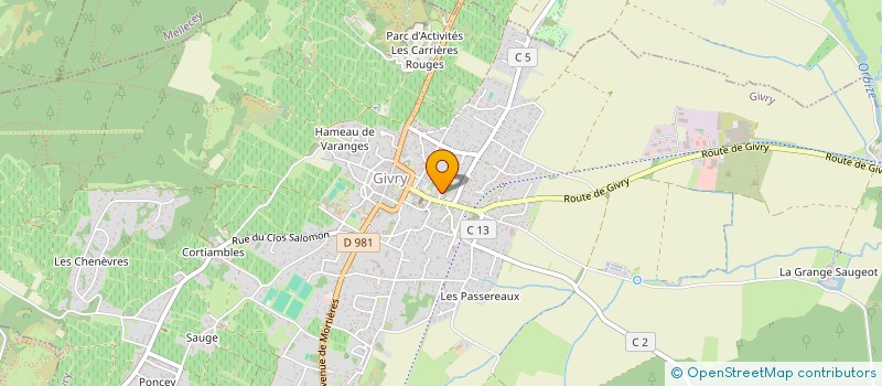 localisation de l'entreprise PHARMACIE DORIER à GIVRY