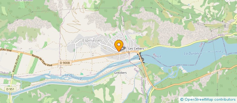 localisation de l'entreprise PHARMACIE DU BARRAGE DE SERRE PONCON  ESPINASSES