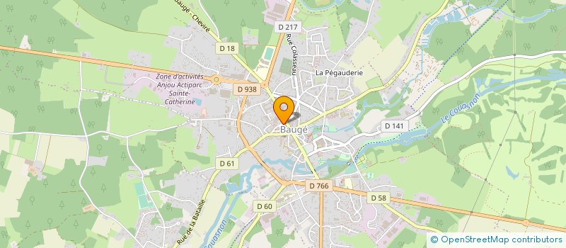 localisation de l'entreprise PHARMACIE DU BAUGEOIS à BAUGE-EN-ANJOU
