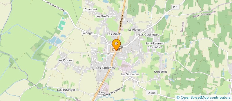 localisation de l'entreprise PHARMACIE DU BOURG  MANZIAT