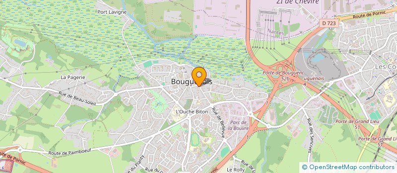 localisation de l'entreprise PHARMACIE DU BOURG à BOUGUENAIS