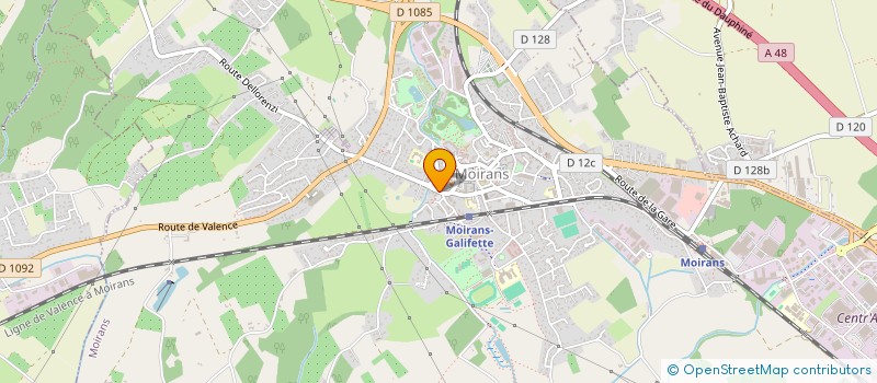 localisation de l'entreprise PHARMACIE DU BOURG  MOIRANS