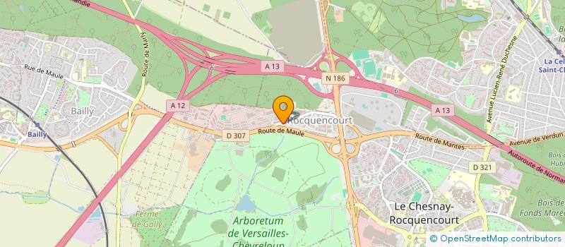 localisation de l'entreprise PHARMACIE DU BOURG  LE CHESNAY-ROCQUENCOURT